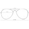 Big Mo's Toys Silver Mirrored Aviator Sunglasses Shades – 70’s Style Adult Aviators Costume Glasses - 1 Pair